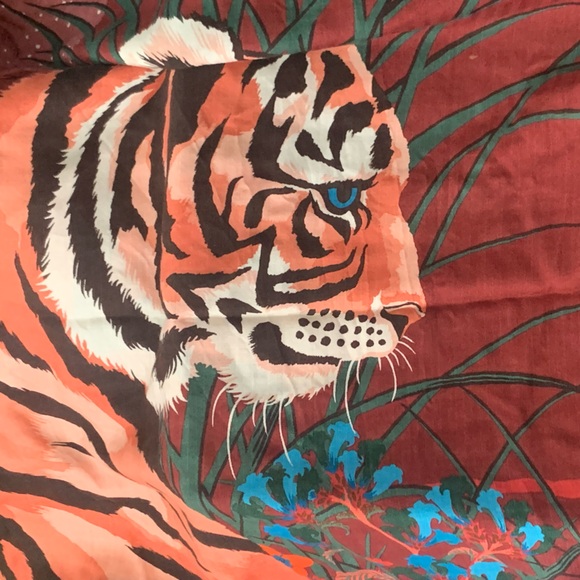 Hermes Silk & Cashmere “Tiger Tyger” Scarf - Picture 2 of 5